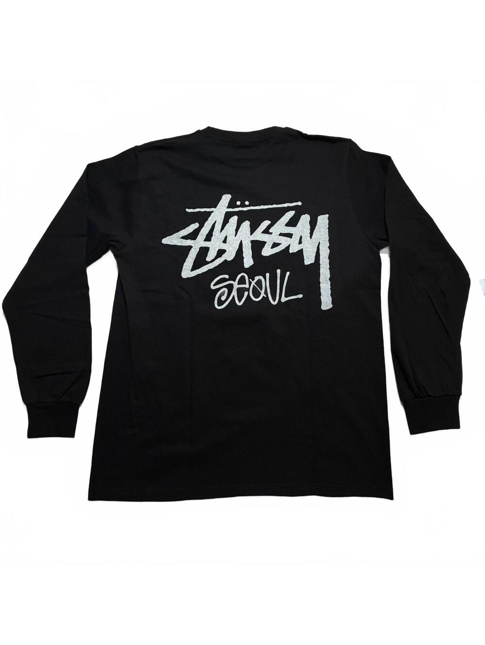 Stussy Seoul Chapter LS Tee Black Medium NWOT